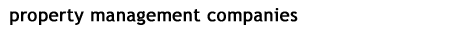 property management companies